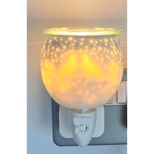 Doves Glass Electric Plug In Wax Burner