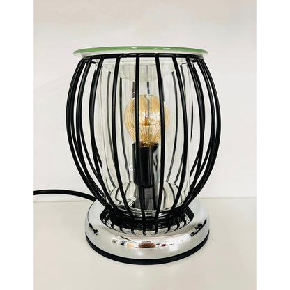 Black Oval Cage Electric Wax Burner