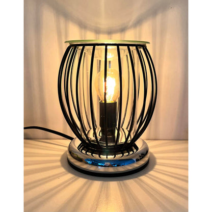 Black Oval Cage Electric Wax Burner