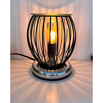 Black Oval Cage Electric Wax Burner